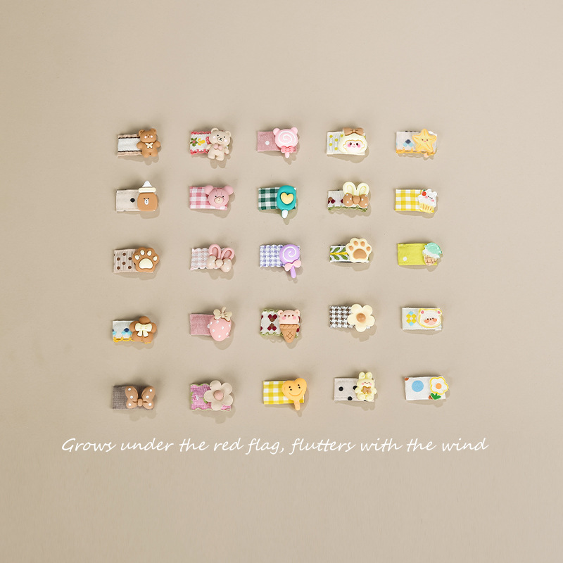 baby hairclip small hairclip cloth wrapper infant does not hurt hair little clip clip baby girl headdress girls hair accessories