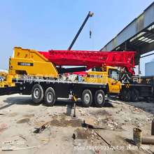 工地SANY三一重工50吨汽车吊三一五节臂吊机二手吊车小型吊机出口