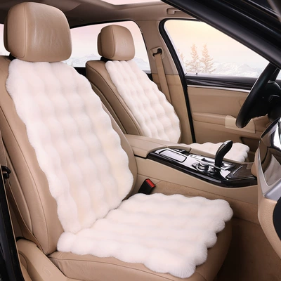 Set Single Backrest Lumbar Pillow Headrest | Seat cushion, seat cover - off-white-1-single-seat-1-backrest-bubble-plush