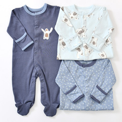 Baby clothes autumn crawling suit first birthday shirt baby onesie foreign trade diaper suit baby long sleeve pure cotton for autumn and winter