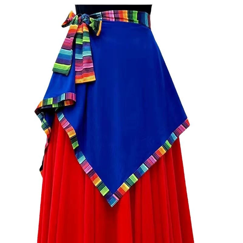 Тибетский танцевальный фартук Национальный стиль юбка (универсальный для четырех сезонов)