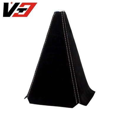 Cross-Border Hot-Selling Suede Suitable for Cab and accessories - black-suede-bright-cover-pink-thread