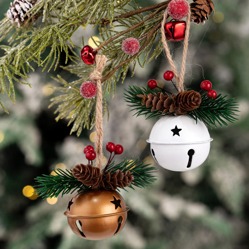 Haobei クリスマス装飾カラフルな小さな鐘ペンダントクリスマスツリーペンダント風鈴ペンダント赤い鐘ペンダント|undefined
