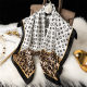 Small Xiangfeng Scarf Square Scarf Black and White Professional Scarf Satin Imitation Silk Scarf New Printed Hair Scarf Wholesale 70