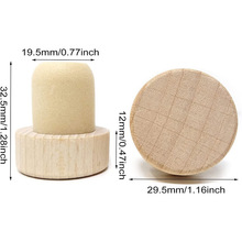 厂家批发t型软木塞 香薰红酒白酒玻璃瓶塞子 木盖高分子塞