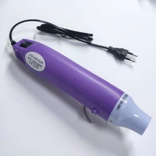 220V round plug hair dryer DIY rubber stamp relief heat shrink film craft polymer clay making tools wholesale