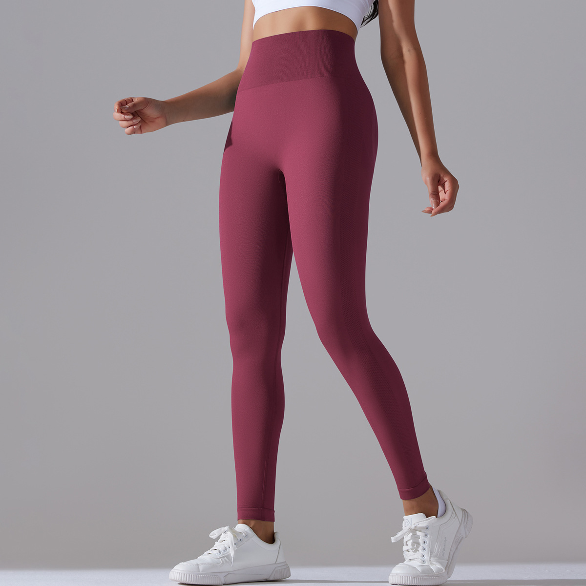 Modern Style Simple Style Solid Color Nylon Cotton Blend Active Bottoms Leggings display picture 35