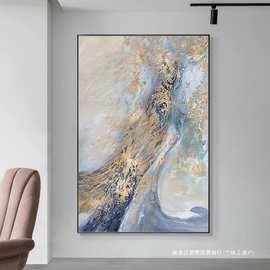 沙发背景墙客厅装饰画入户玄关挂画高级抽象画走廊过道壁画肌理感