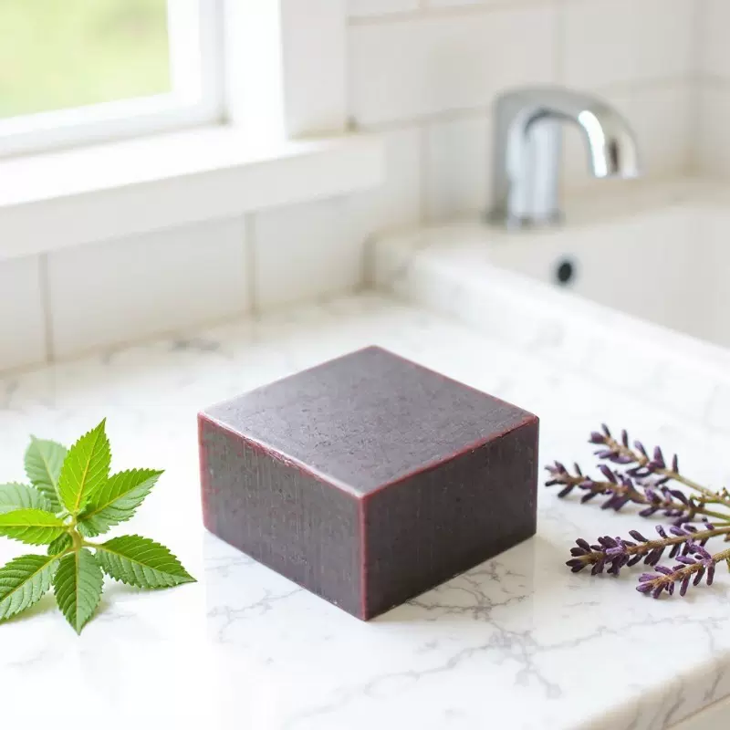 紫草薄荷手工皂精油皂冷制皂洁面洗脸皂痘痘痘印控洁净肌肤油