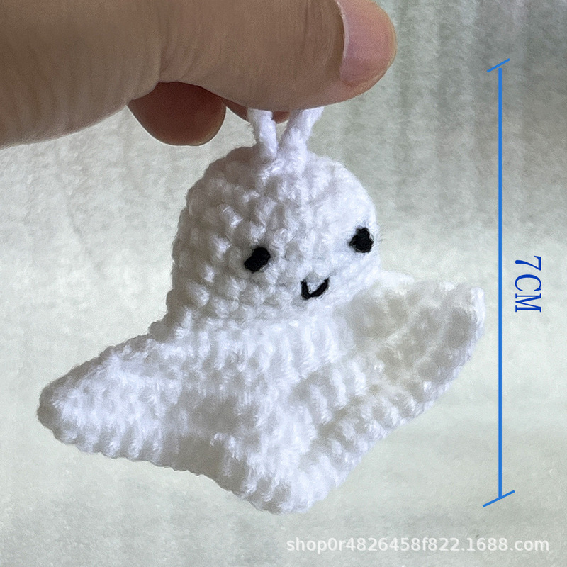 ハロウィンニット花完成品かぼちゃかぼちゃかぎ針編みストラップ新作手作り毛糸キーアクセサリー魔法漫画|undefined
