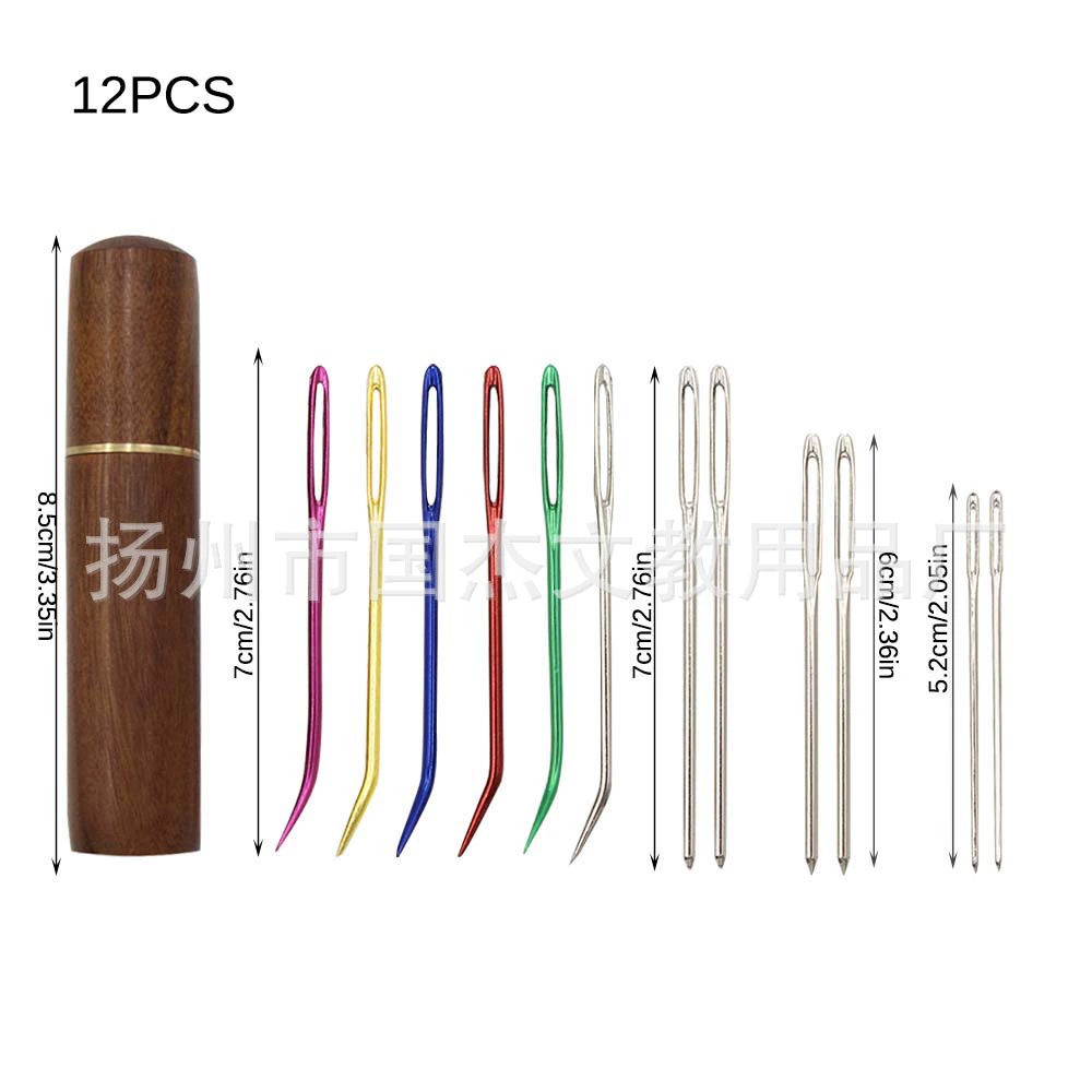 Фабрика оптовая продажа шприца из сандалового дерева 12/18 шприц с большими изогнутыми иглами