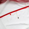 Demi-season red accessory, necklace, sweater, short chain for key bag , Japanese and Korean