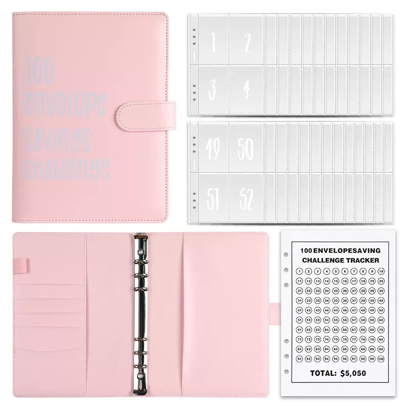 100EnvelopeChallenge100天省钱存钱挑战现金信封储存本活页本