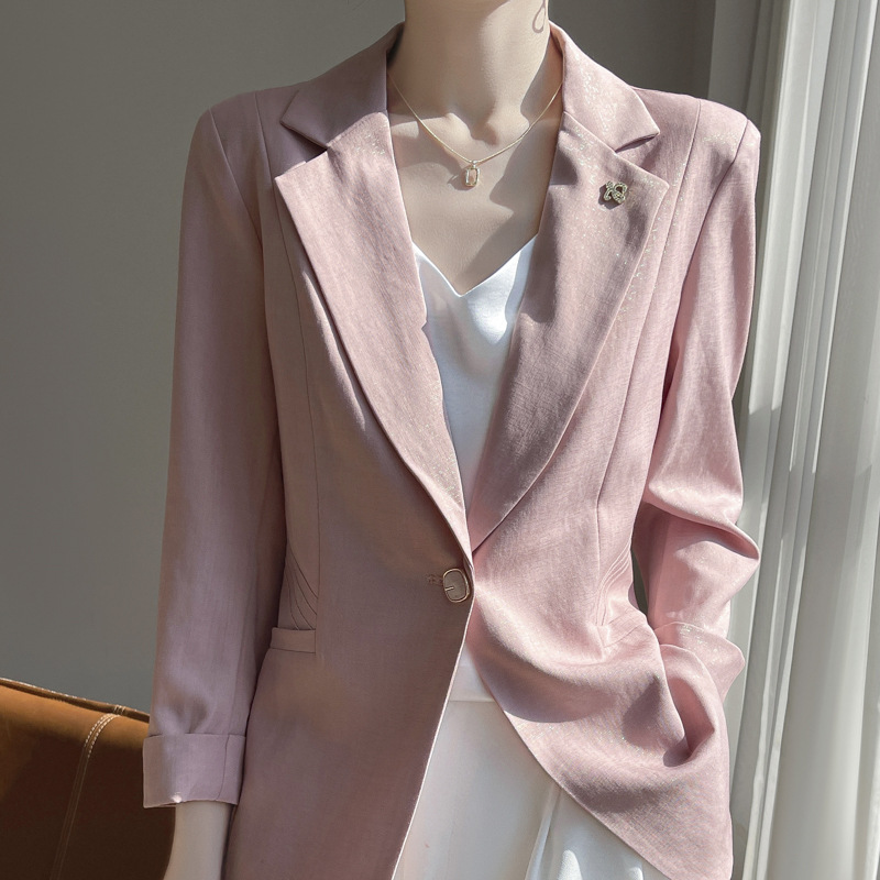 Spring summer classic suit jacket