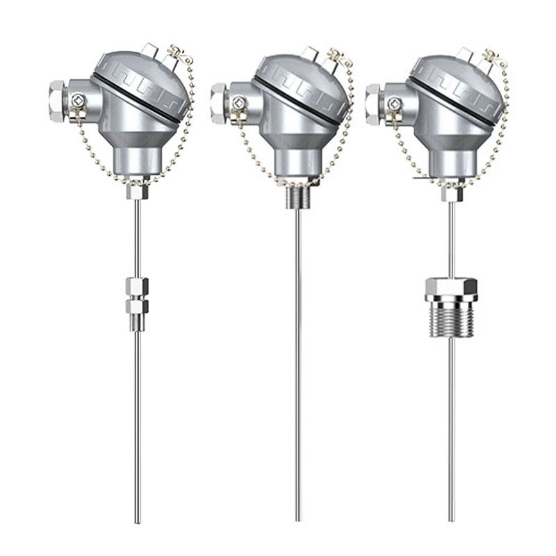 WZP-230装配式热电阻不锈钢螺纹K型温度传感器PT100热电阻传感器