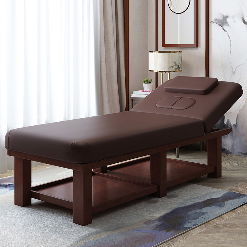 Fábrica directa cama de belleza de madera sólida sala de belleza multifuncional con agujeros de moxibustión cama de fisioterapia cama de masaje de belleza cama de masaje image 39