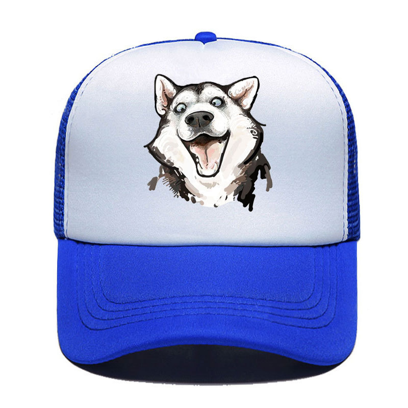 Individual Husky Print Outdoor Recreational Baseball Net Cap For Men And Women All Shade Cap_voghion.com