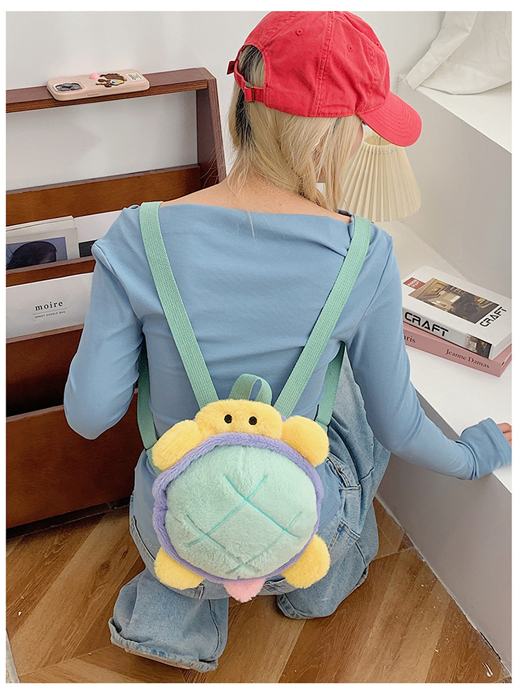 Cartoon plush toy backpack, new autumn and winter style, cute and girlish girl backpack, fashionable storage small backpack wholesale undefined