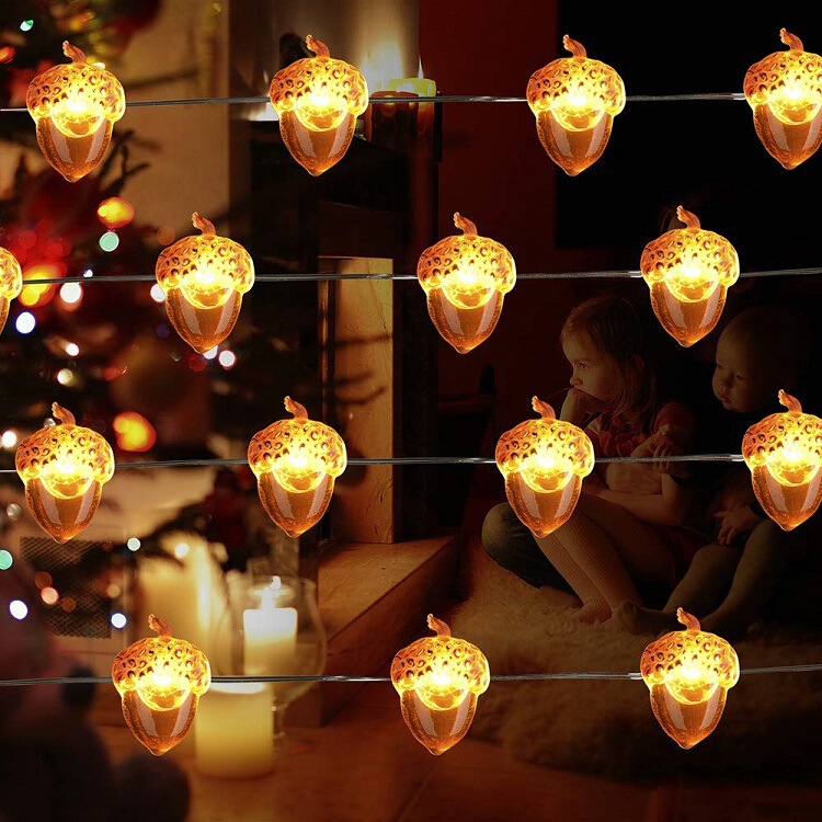 Pinecone copper wire lamp modeling lamp led copper wire Acorn lamp string Christmas Halloween home decoration lights string Pinecone copper wire lamp modeling lamp led copper wire Acorn lamp string Christmas Halloween home decoration lights string