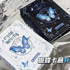 A5カードブックins風3インチ四宮格カードブック内ページ蝶バインダークリップ六穴小清新工芸紙面アルバム