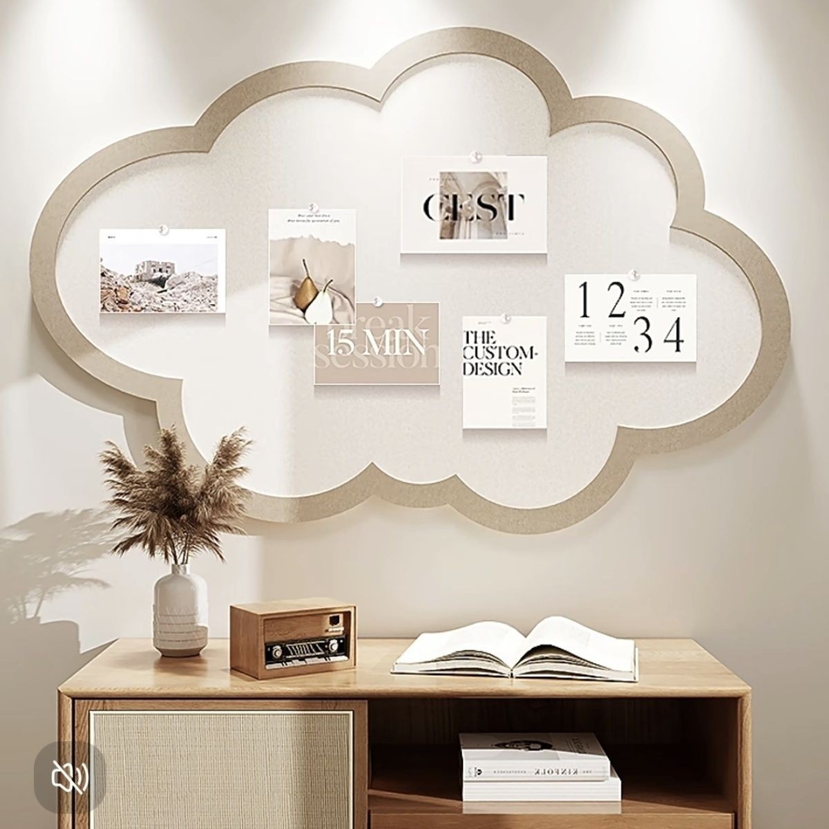 云朵照片展示墙毛毡墙贴毛毡板软木板背景板墙面装饰创意留言板墙