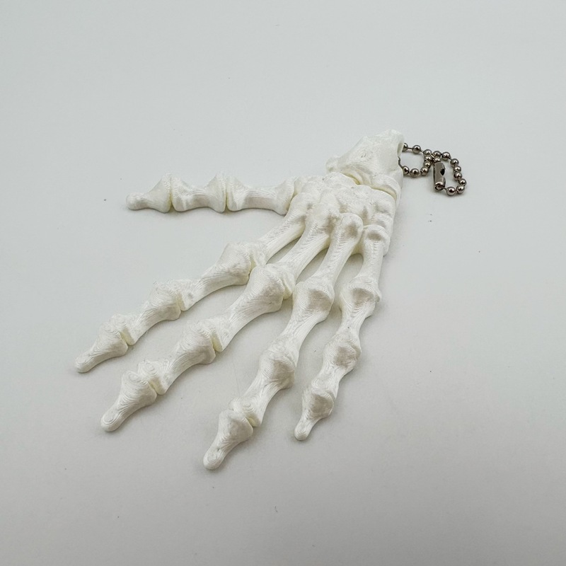 国境を越えたホットセール 3D プリントスカルパームキーホルダー減圧おもちゃハロウィン装飾トリック小道具装飾品|undefined