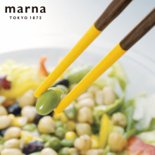 Marna厨房用品家用大全日式料理餐具夹菜防滑家用硅胶筷子