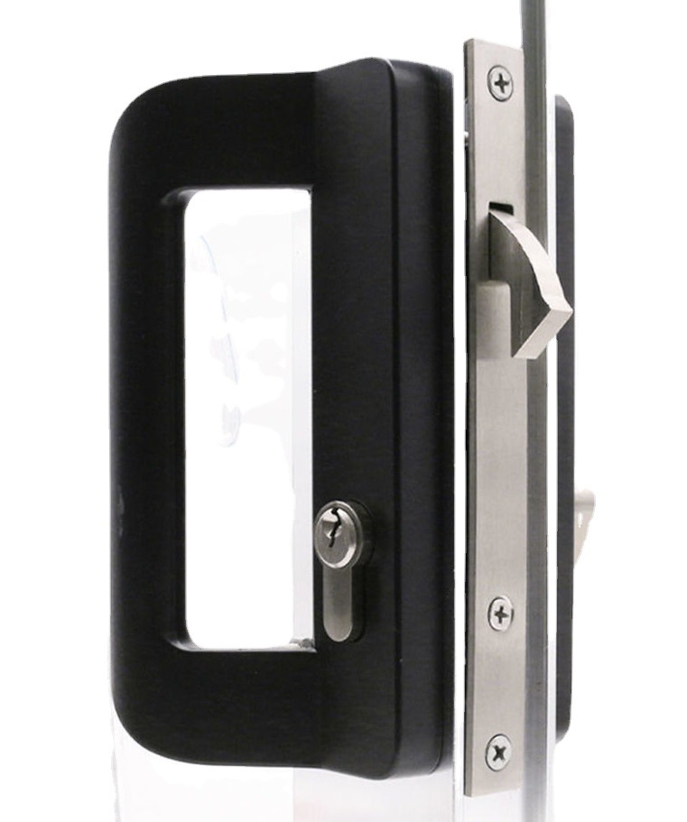Puerta corredera directa de fábrica cerradura de la manija de la puerta colgante con manija Puerta de marco de aluminio Puerta doble puerta corredera cerradura de gancho cerradura