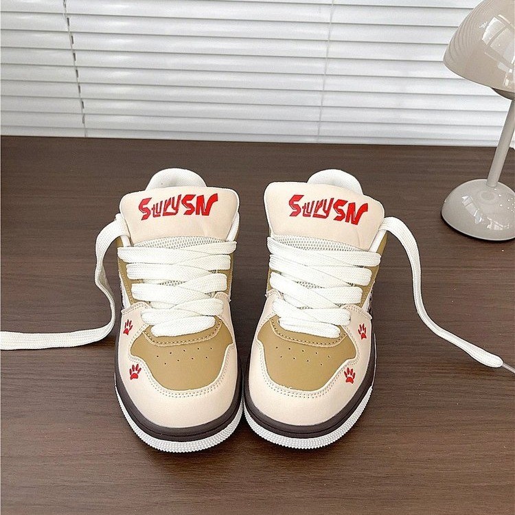 Zapatos de skate de estilo coreano para mujeres casuales zapatos blancos de moda retro zapatos de pan zapatos de skate de estilo académico retro zapatos de moda zapatos de mujer image 4