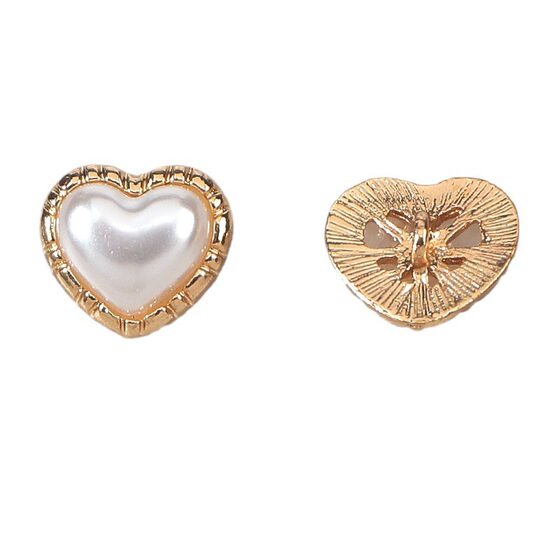 Love High-grade Chanel Buttons Metal Alloy Buttons Cardigan Sweater Shirt Decoration Hand-stitched Heart-shaped Buttons