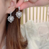 Advanced brand small design fashionable universal earrings with tassels, diamond encrusted, high-quality style, internet celebrity