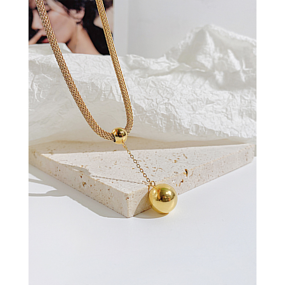 Simple Style Geometric Stainless Steel Necklace Plating Stainless Steel Necklaces