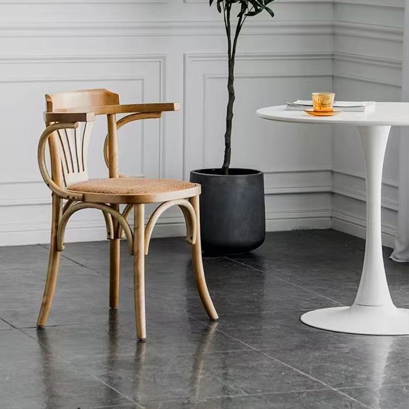 Medieval Style Solid Wood Dining Chair, Retro Armchair, Cafe Tea Room Bar Chair, Leisure Chair, Desk Chair, Backrest Chair