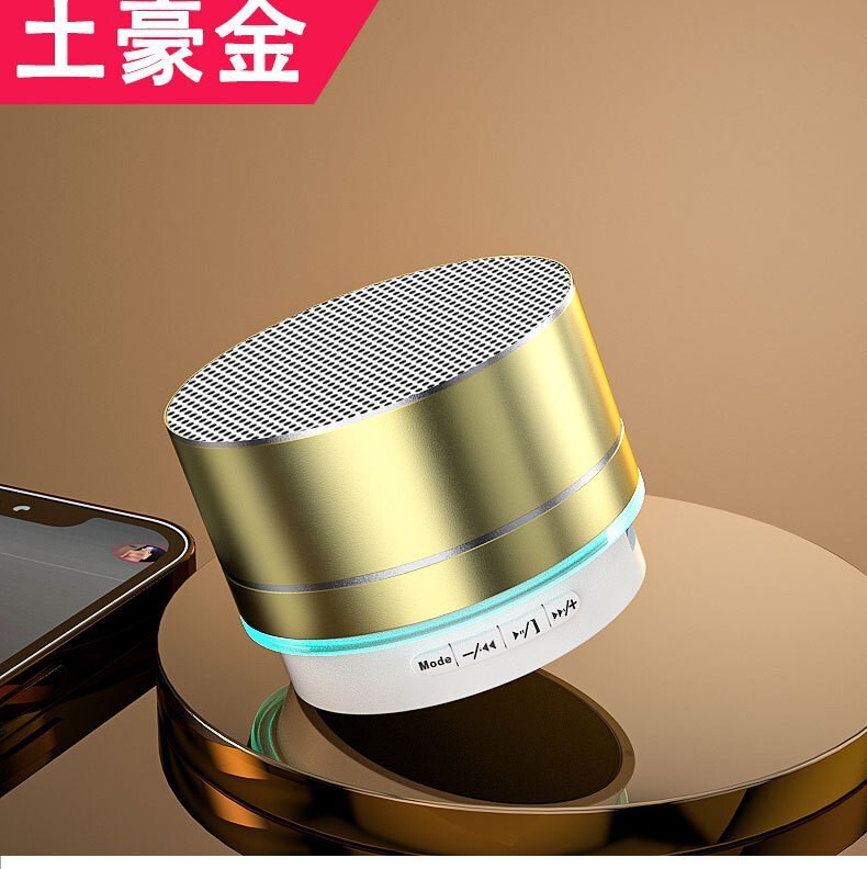 ポータブル A10 メタル Bluetooth スピーカーミニ小型鋼砲 USB ノートブックオーディオ屋外ワイヤレスカーオーディオ|undefined