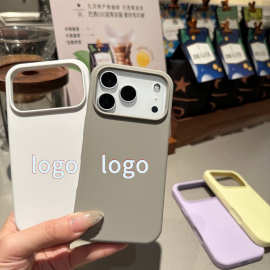 适用iphone17promax液态硅胶防摔手机壳苹果16大孔外贸保护套批发