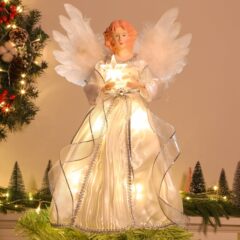 越境クリスマス樹頂星天使LED発光樹頂星天使人形五角星クリスマス樹頂星