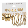 Fashionable jewelry from pearl, chain, earrings, set, 2021 collection, simple and elegant design, bright catchy style