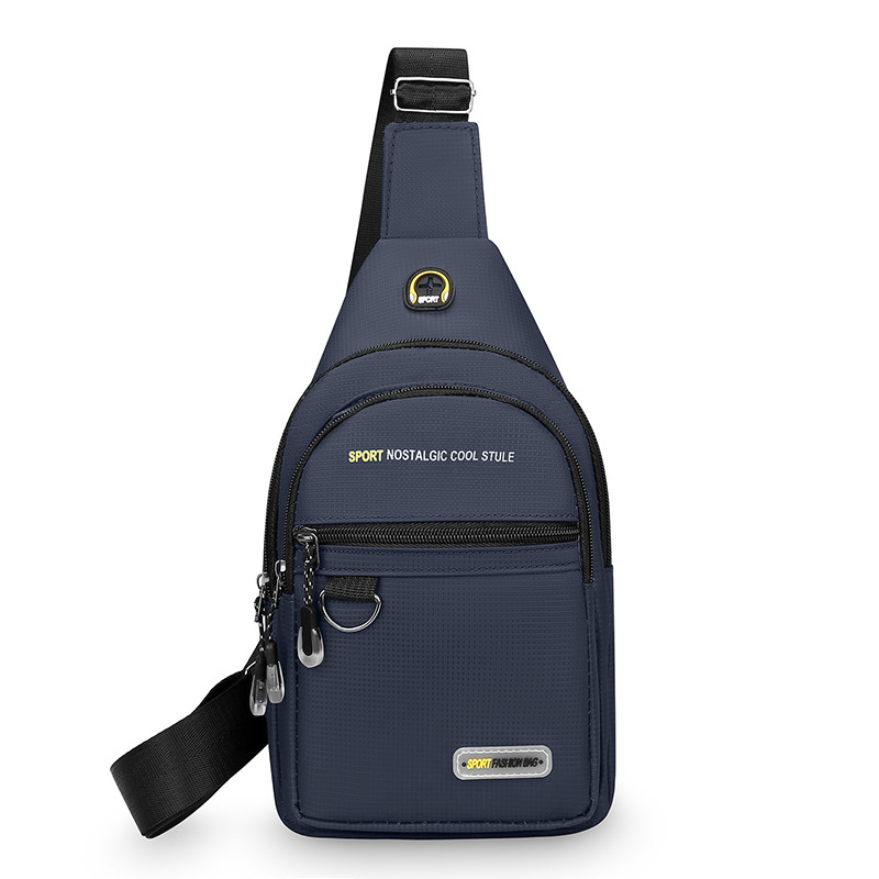 Bolso de pecho de moda moda nuevo hombre bolso de hombro casual portátil al aire libre bolso de viaje de bicicleta