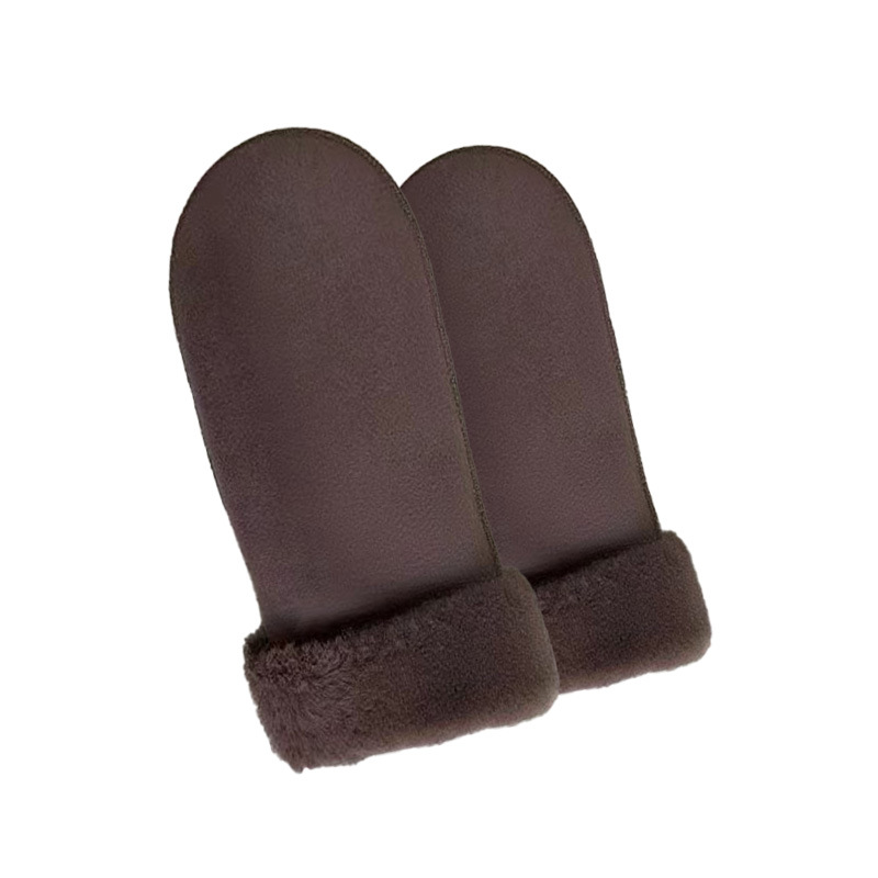 Winter Women's Mittens with Velvet and Thickened Suede to Keep Warm, Cold and Windproof, Outdoor Cycling Gloves Wholesale