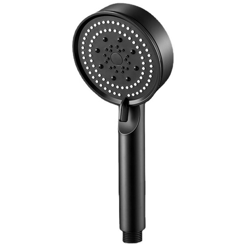New Black Warrior Pressure Boost Shower Head with Five Adjustable Spray Modes Home Bath Heater Shower Head