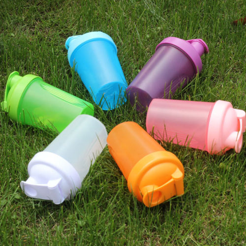 400ml protein powder shaker cup with scale milkshake cup plastic shaker cup shaker fitness sports water cup customized 
