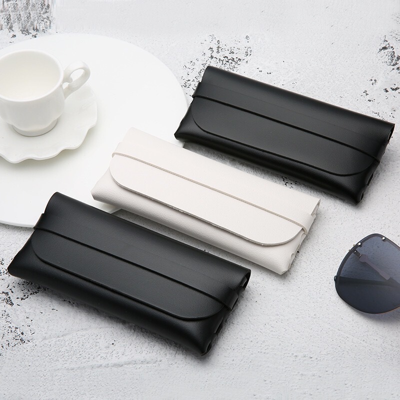 PVC leather handmade sunglasses box portable leather soft bag glasses box fashion tide leather glasses box manufacturers wholesale