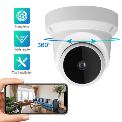 PTZ攝像頭 200萬高清夜視無線WiFi雲台室內半球監控 dome camera