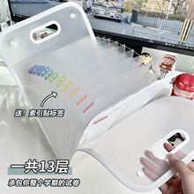 A4手提文件夹试卷袋学生多层大容量风琴包/事务包#6工厂包邮批发