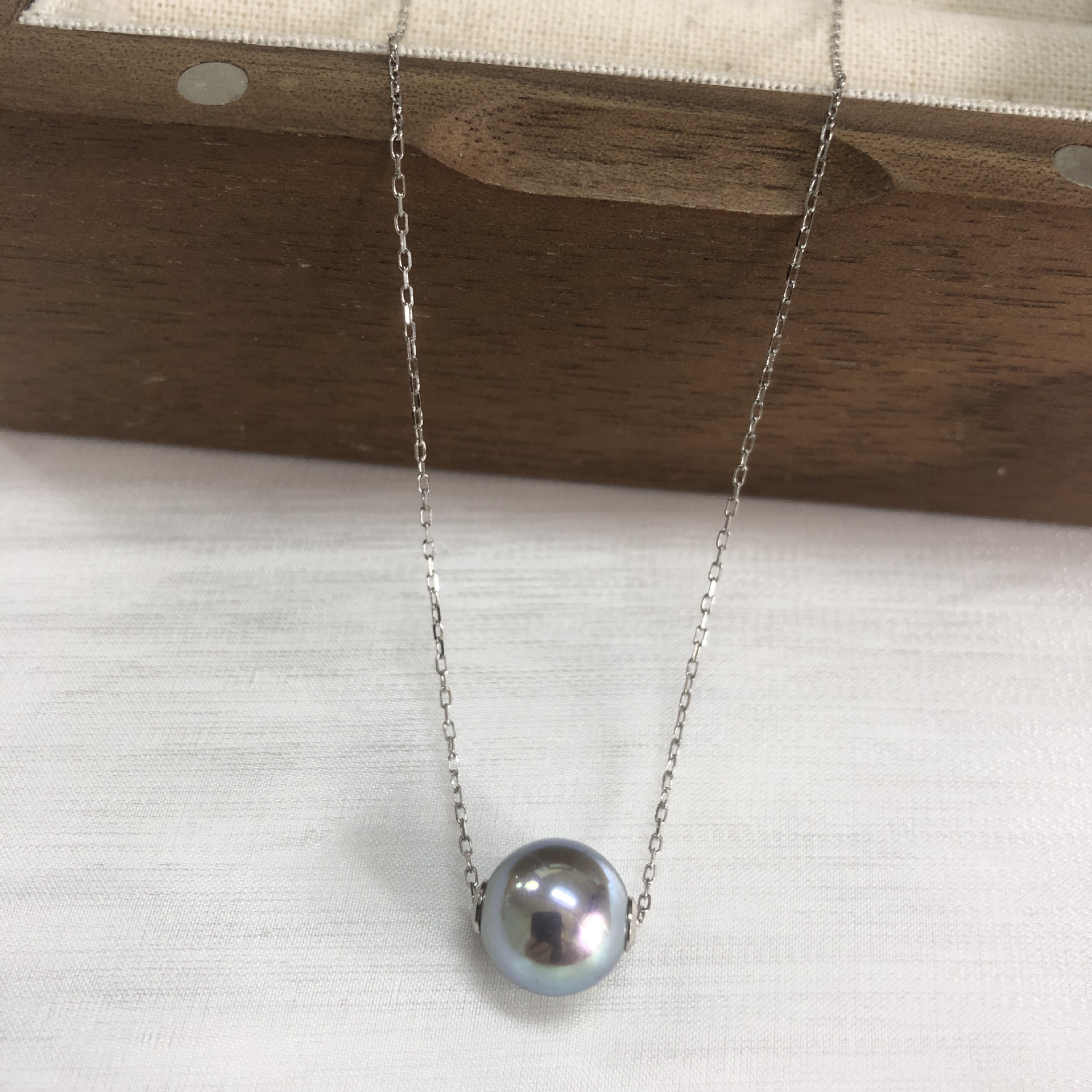 Pendant Necklace Classification Freshwater Pearl Sterling Silver Geometric Pendant Necklace