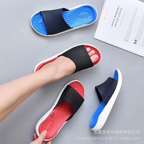 Casual non-slip comfortable summer lightweight Crocs-style slippers…