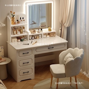 Dressing Table Bedroom Simple Modern 2025 New Dressing Table Mirror Master Bedroom Dressing Cabinet Dressing Table for Rental Housing