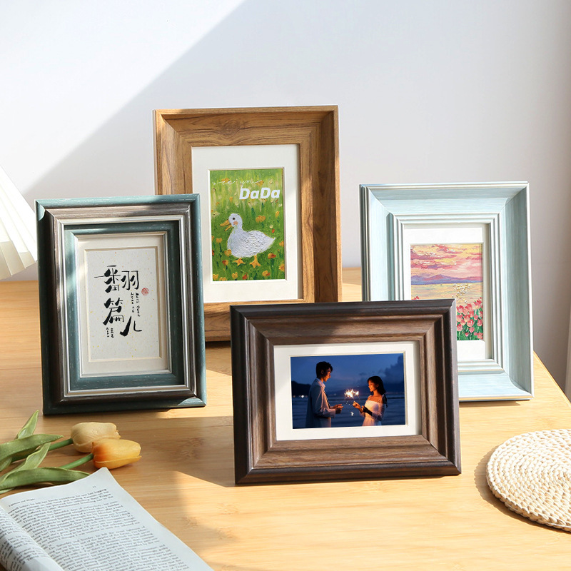 Nordic simple American wide-brimmed decoration photo frame children's decoration display A4 certificate photo frame 6-inch 7-frame picture frame Nordic simple American wide-brimmed decoration photo frame children's decoration display A4 certificate photo frame 6-inch 7-frame picture frame