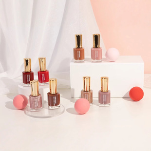 Cross-Border 077 Fragrant Quick-Drying Nail Polish Non-Peelable Colorful Nail Polish Micro-Gel Glossy Diamond No-Bake Nail Polish