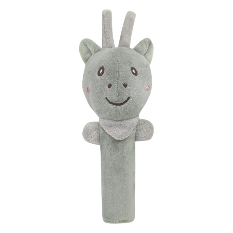 Lindo bebé dibujos animados animal conejito elefante Rana Oso Polar ciervo oso marrón mano palo juguete bebé mano sacudida